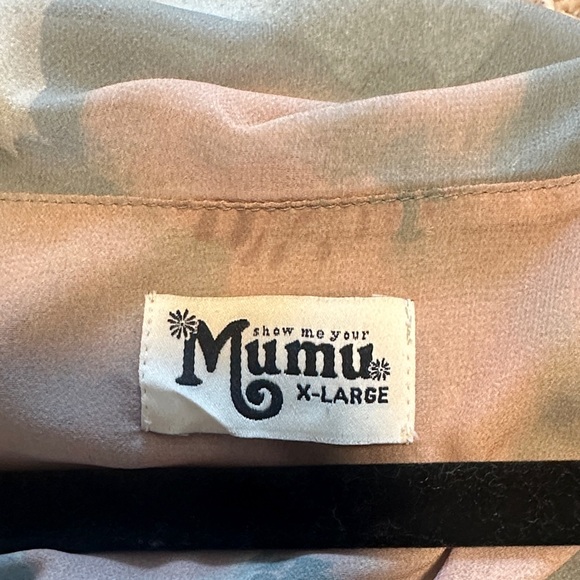 Show Me Your MuMu Blue and Pink Midi Dress - Picture 2 of 5